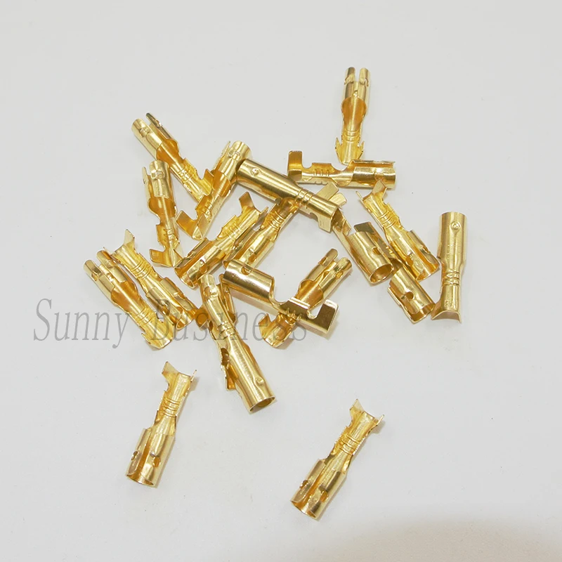 2000PCs 4.0 Bullet Crimp Terminal Car Electrical Wire Connector Diameter 4mm Pin Non Insulated 4Mm Female Crimp Terminals