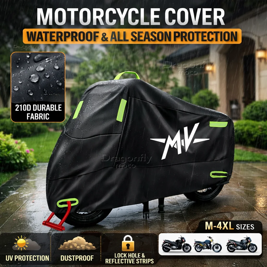 

For MV Agusta 675 800 Brutale 800 1000 Turismo Veloce RC Motorcycle Cover Waterproof Outdoor Scooter UV Protector Rain Cover