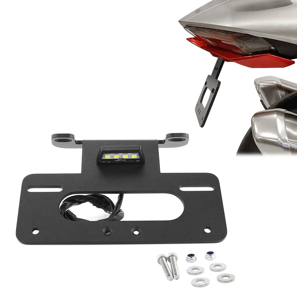 Misura Per Suzuki GSX1300R Hayabusa 1999-2020 Coda Posteriore Ordinata Kit Eliminatore Parafango Staffa Portatarga Alluminio-image