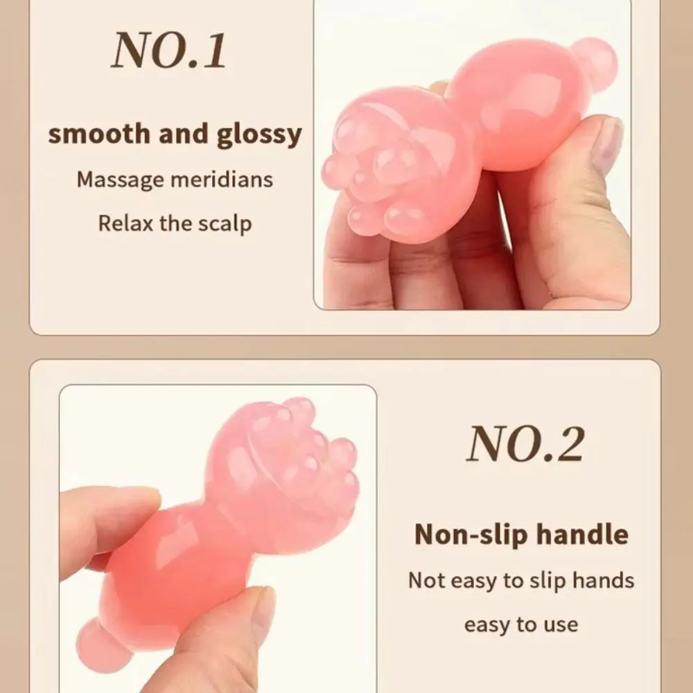 Lotus Pod Eye Massager Roller Resin Dual-Head Eye Scraping Tendon Stick Mini Skin Care Tool