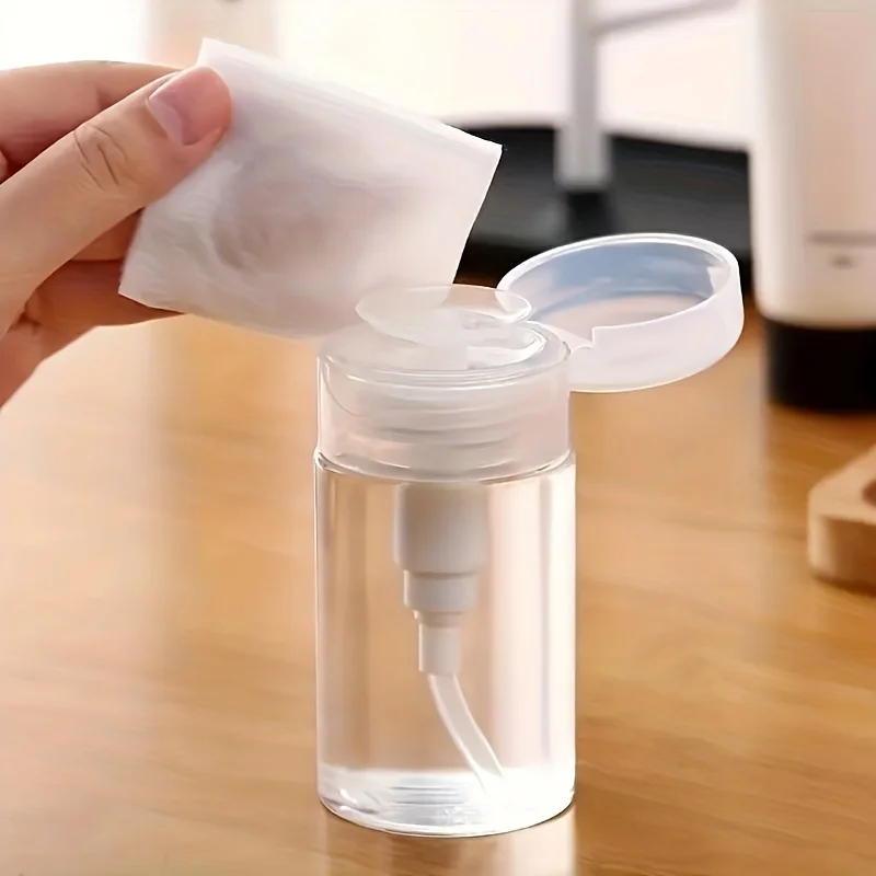 1pcPush-down air pump dispenser bottle for nail polish and makeup remover