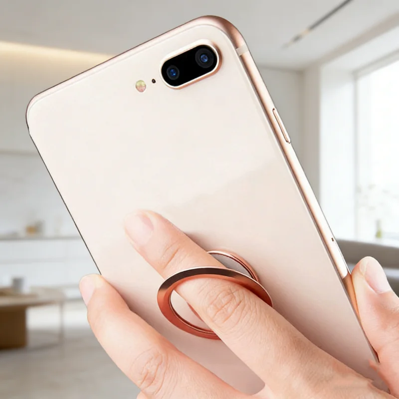 

Ultra-thin Finger Grip Ring Phone Holder Degree Rotatable Car Magnet Holder Metal Finger Ring for Mobile Phone