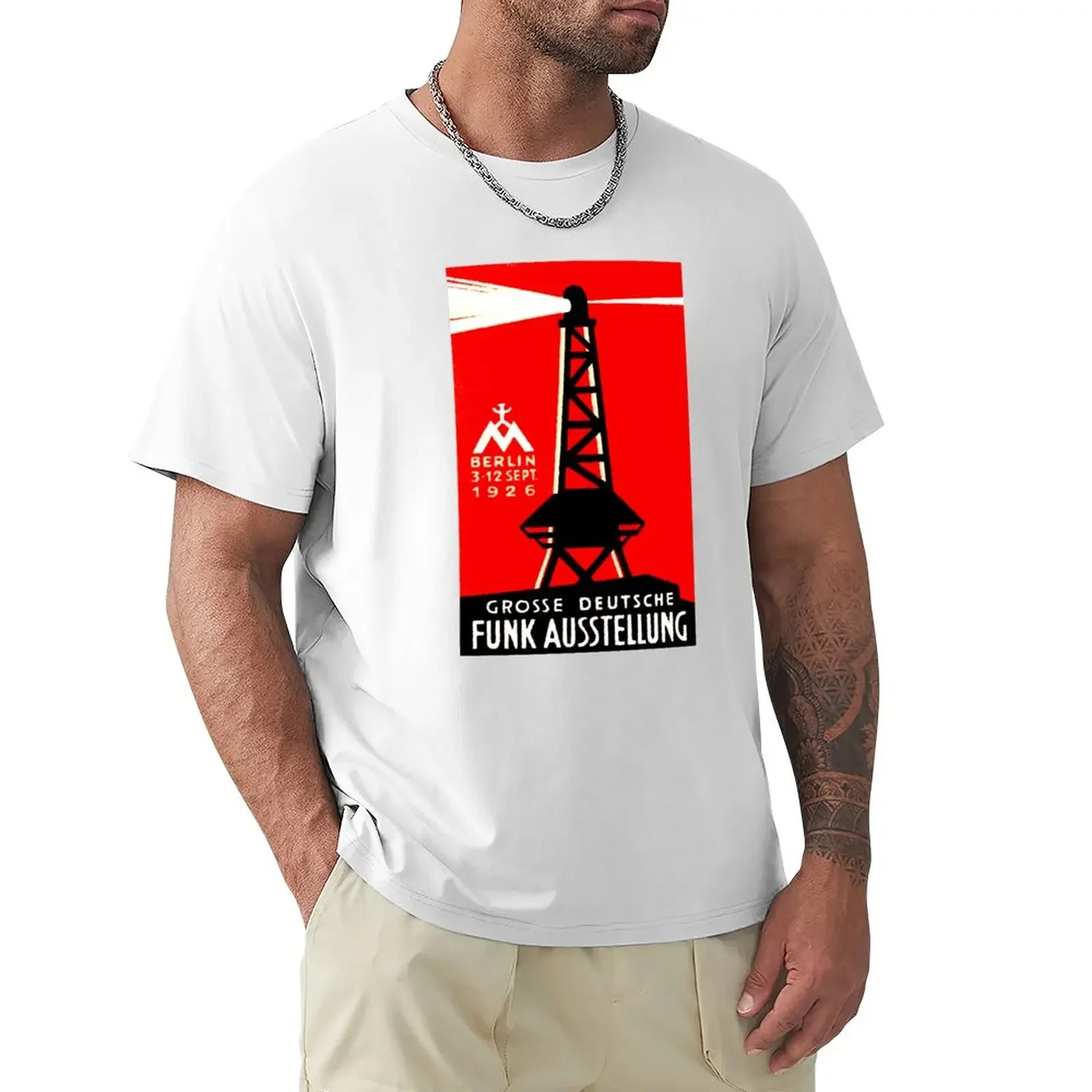 1926 Radio and Broadcasting Exhibit T-Shirt vintage vintage clothes korean fashion mens clothes