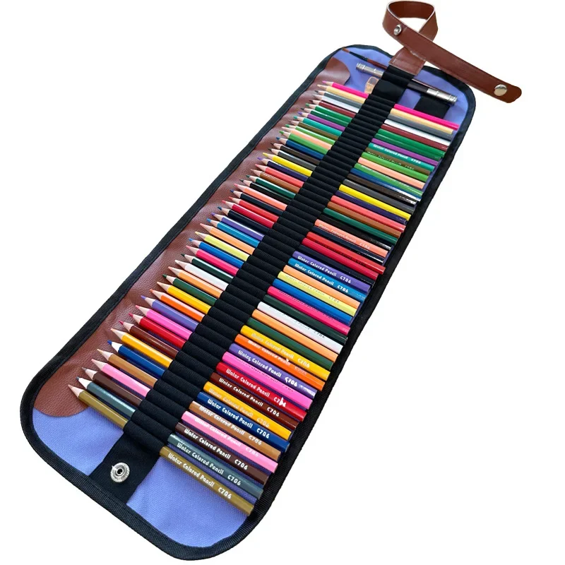 36/50/72Colored Pencils Set with Roll Up Canvas Case for Adult Coloring Books, Drawing, Sketching, Pretty Gift for Adults&Kids