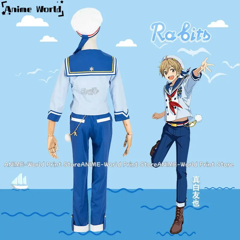 

《Custom Size》Game Ensemble Stars Rabits Mashiro Tomoya Nito Nazuna Tenma Mitsuru Shino Hajime Cosplay Costume Halloween F5T578