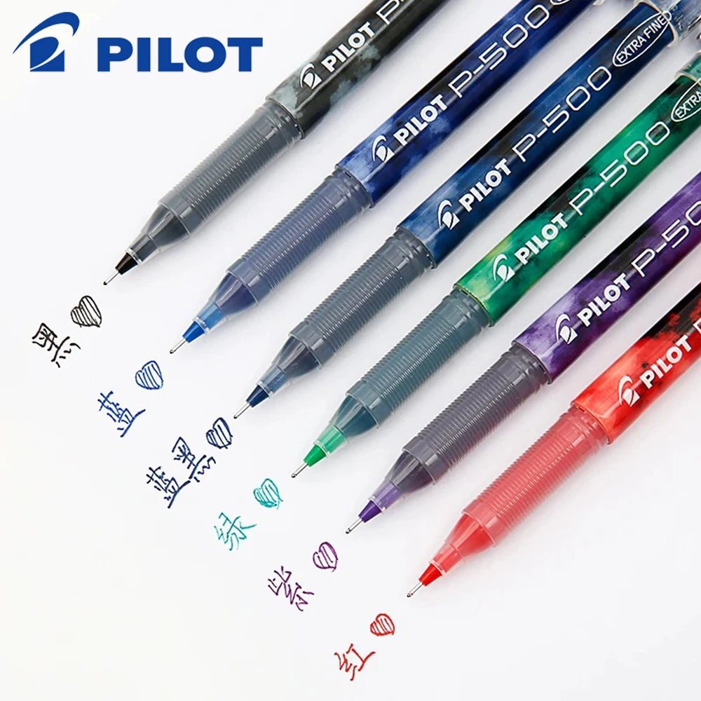 12/24PCS Japan PILOT Needle Tube Gel Pen P500/P700 Fast Drying Large Capacity Pen 0.5/0.7mm Stationery Back To School Supplies