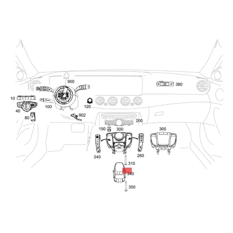 A2139008109 Car Center Console Media Mouse Cover Handwriting For Mercedes E-Class W213 2014-2018 Panel Switch Cover