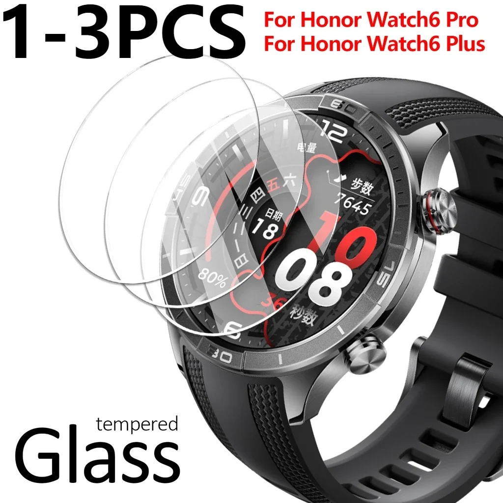for Honor Watch 6 Pro Tempered Glass Screen Protector HD High-Alumina Auto-Locating Film Non-full-coverage for Honor Watch6 Pro