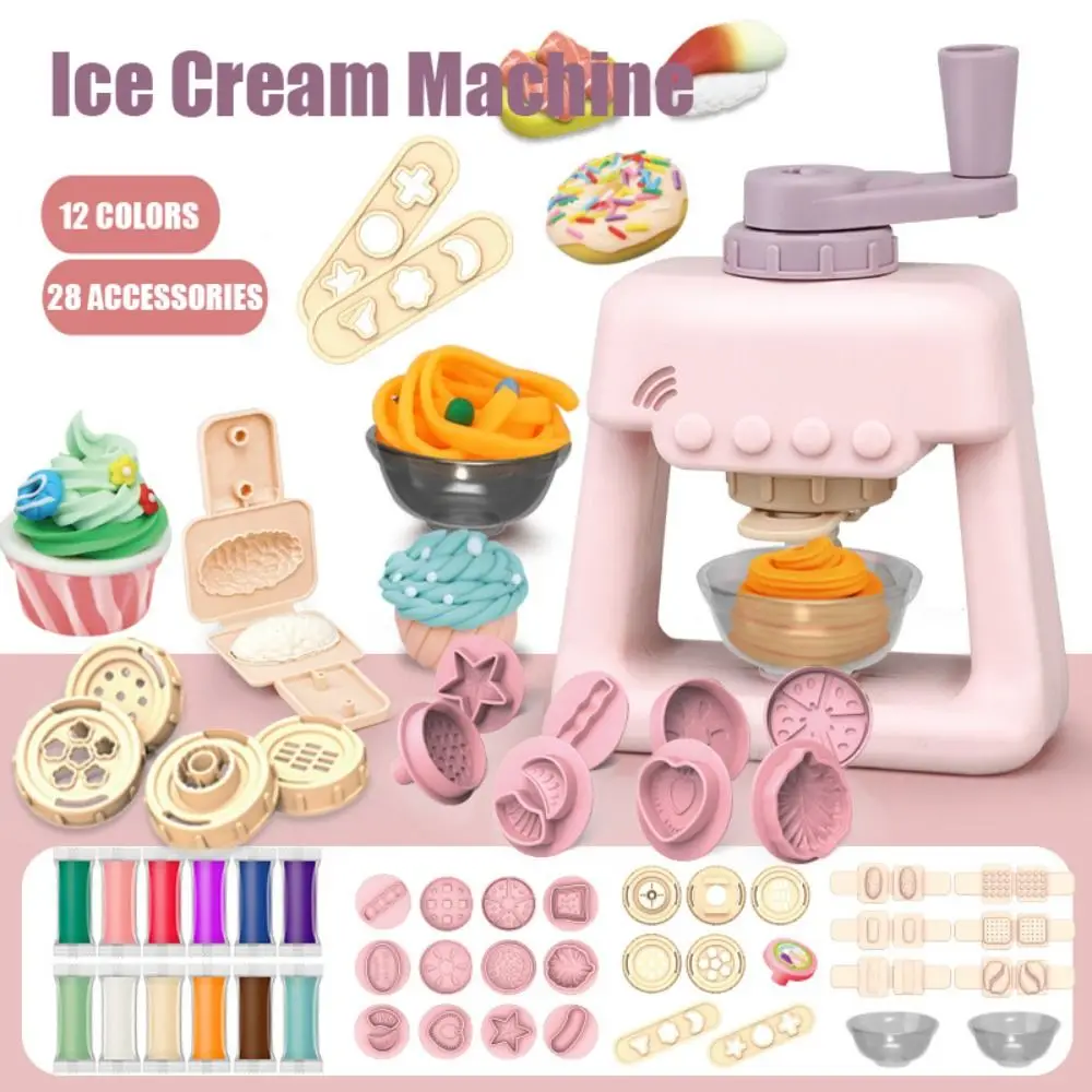 キッチン用品-調理シミュレーション-キッチンアイスクリームマシン-キッチンヌードル-カラフル粘土パスタマシン-ハンバーグミニ