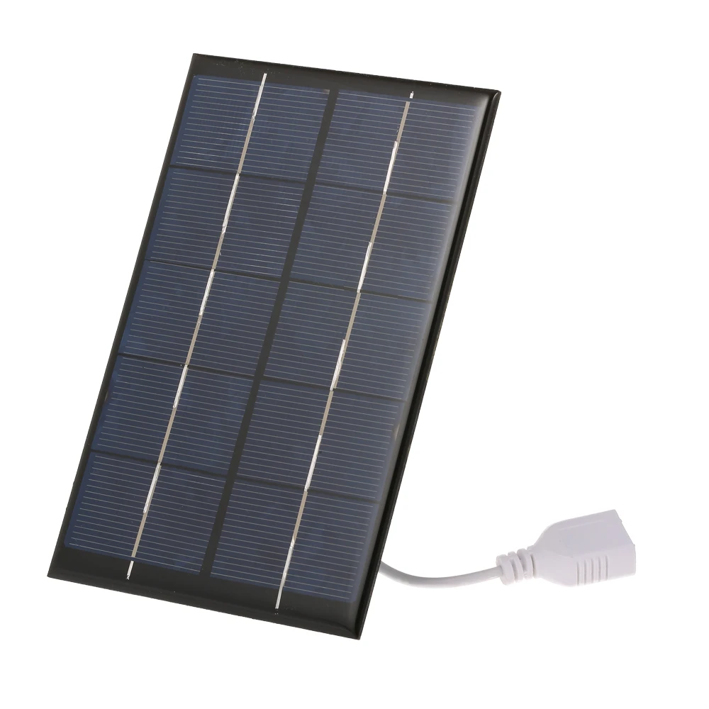 

2W/5V Outdoor Portable Solar Charger USB Port Compact Solar Panel Phone Cellphone Power Bank Charger for Camping Hiking Travel