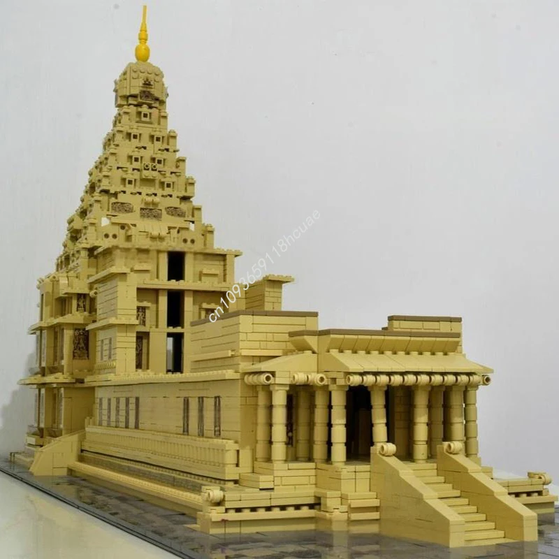 

4543 шт. MOC Tanjore Brihadeeswara храм архитектура модель строительные блоки модульная сборка кирпич креативные игрушки рождественские подарки