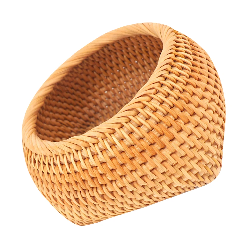

Rattan Storage Box Wicker Baskets Tea Organizers Cans Plate Household Dish Natural Breathable Handmade Eco Friendly
