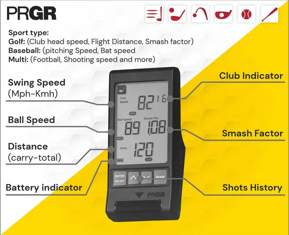 Pocket Launch Monitor HS-130A (New 2021 Model)