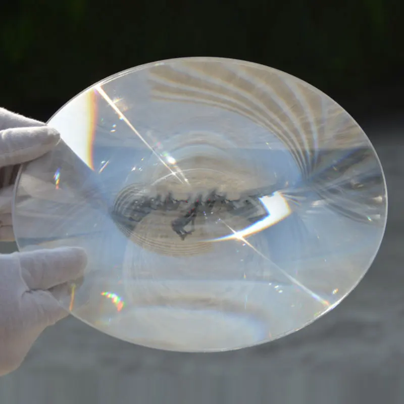 

260mm Round Large Solar Fresnel Lens Solar Lighthouse Spot Light Projector 1PC