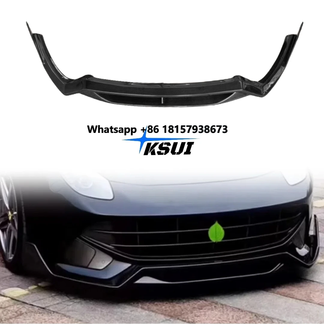 

High Quality 3K Carbon Fiber Front Lip for Ferrari F12 DMC Style Front Bumper Lip Modification Front Chin Exterior Accessories