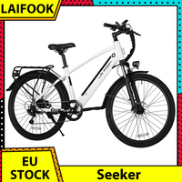 LAIFOOK Seeker Electric Bike 250W Motor 36V 9Ah Battery 26 inch Tires E-Bike 25km/h Max Speed 60km Range Front Fork Suspension