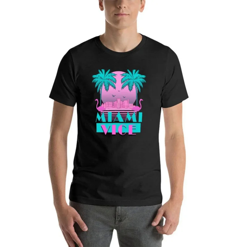 Miami Vice - Retro 80s Design T-Shirt sublime summer clothes for a boy Men\'s clothing