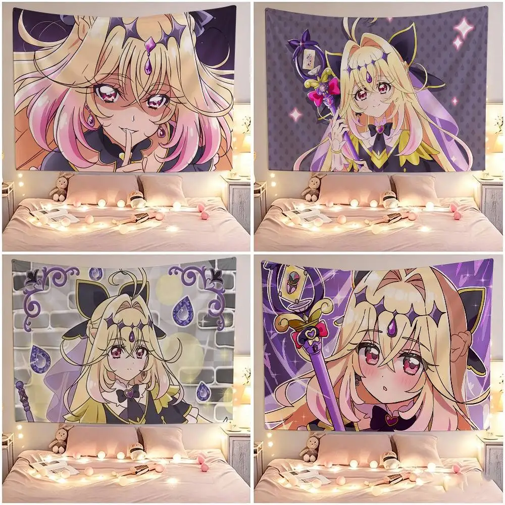 Cure Arcana Shadow Moria Luluka Flags Wall Hanging Tapestry Outdoor Garage Room Decorative flag Background Blanket