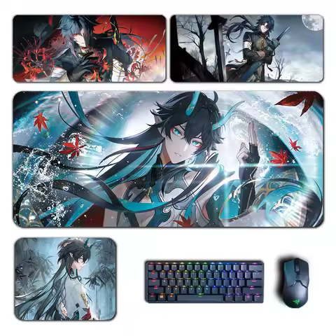 Imbibitor Lunae Blade Luocha Mouse Pad Honkai Star Rail Mousepad Computer Keyboard Padding Anime Gaming Accessories Desk Mat