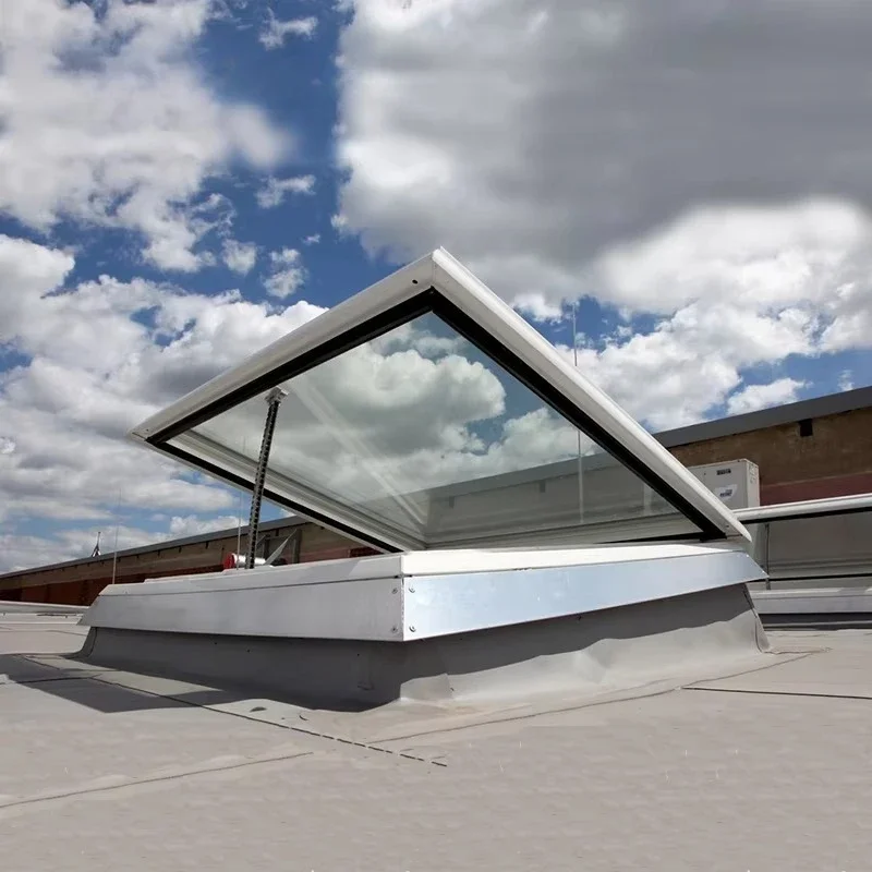 Smart aluminum skylight roof window electronically controlled soundproof basement