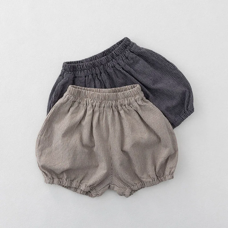 MILANCEL Sommer-Kindershorts 1-6T, lockere Kinder-Knickershorts, gestreifte Mädchen-Halbhosen, atmungsaktive Jungenhosen – Detail 2