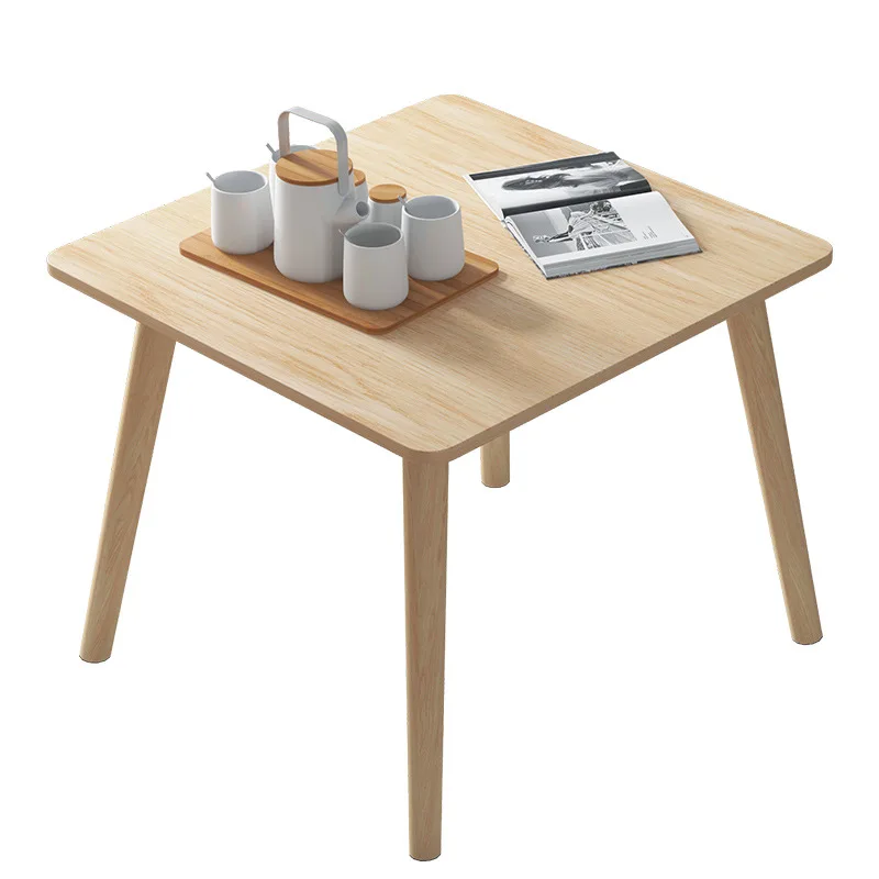 

Coffee table Modern simple living room Household tea table Solid wood legs Sofa edge Low table