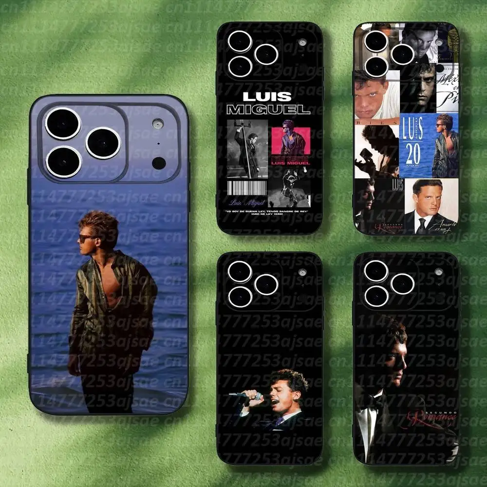 Funda para iPhone 18, 15, 16, 17, 13, 14, 11, 12, Pro, Max, Plus, E, Air, Mini, con diseño de Luis Miguel, resistente a golpes y de silicona.