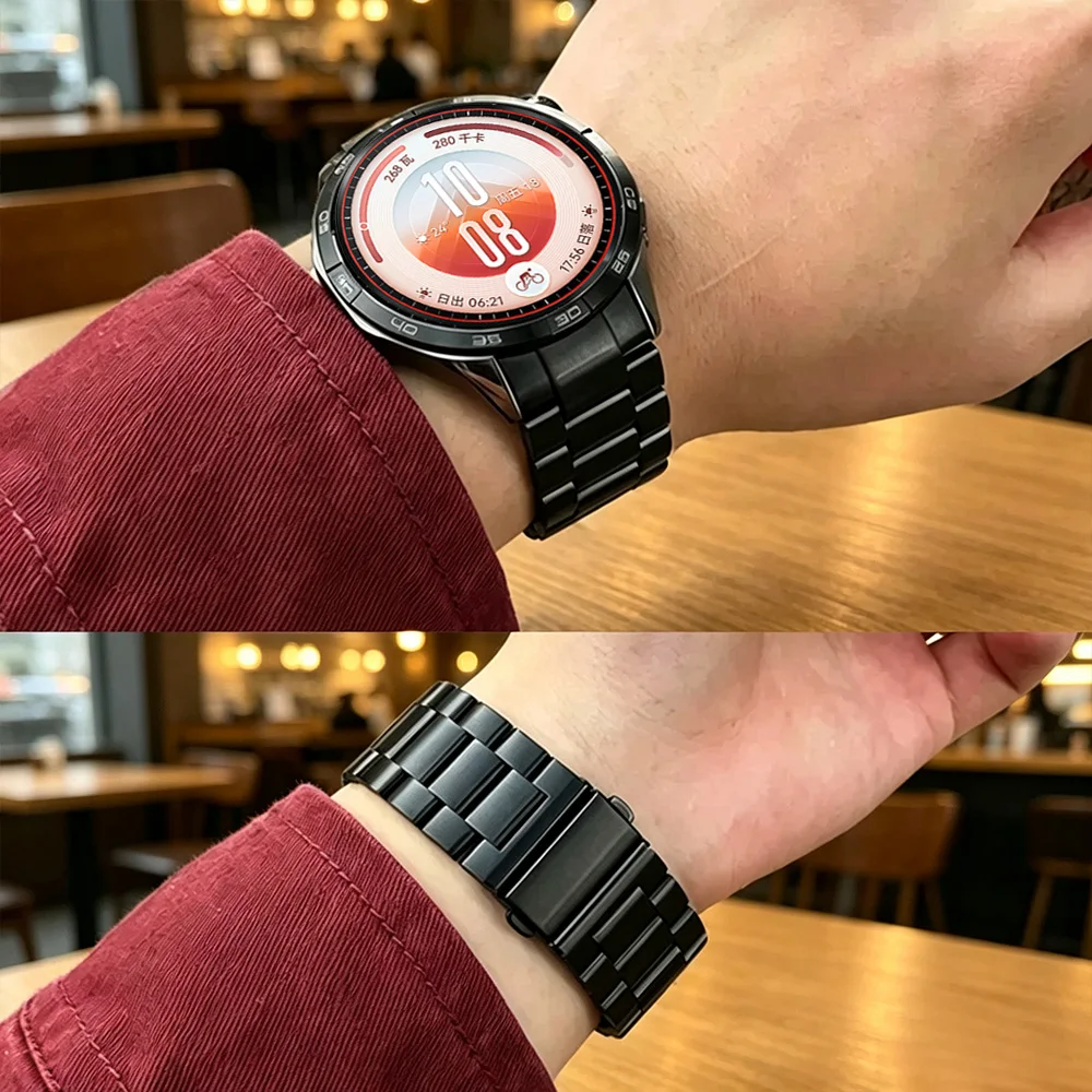 Offizielles Exklusives Metall-Armband ohne Lücke für Huawei Watch GT7 GT6 GT5 GT4 46mm Edelstahl-Armband Huawei Watch Armband