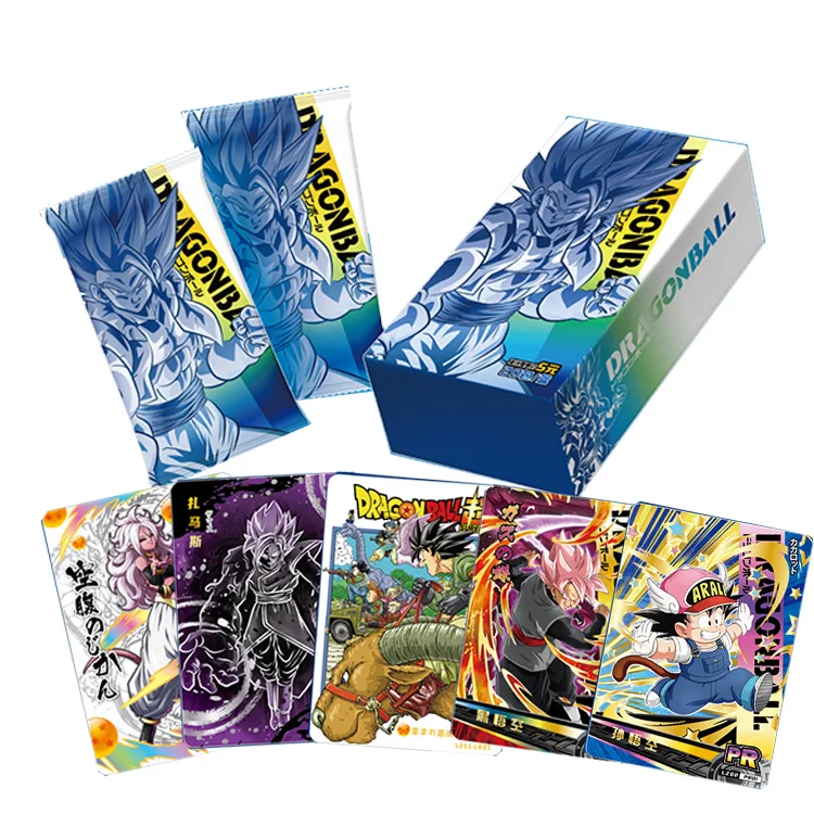 New Dragon Ball Cards Shiny Son Goku Saiyan Vegeta Anime Trading Battle Booster Box Game Children SSP Collection Card Gift Toy