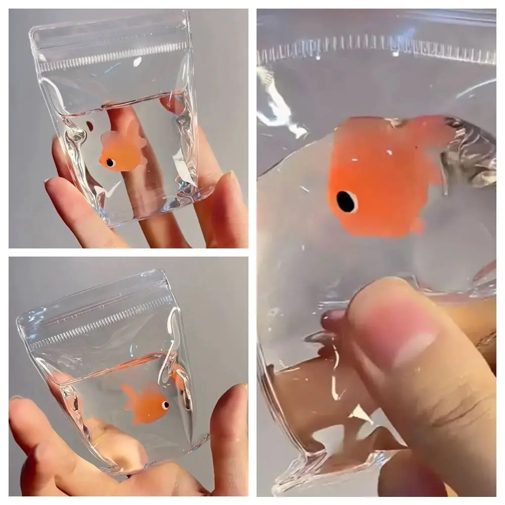 ของเล่นบีบคลายเครียด รูปปลา น่ารัก นุ่ม บีบได้ ตุ๊กตาแมว ช่วยลดความวิตกกังวล พกพาสะดวก บีบและคลายความเครียด