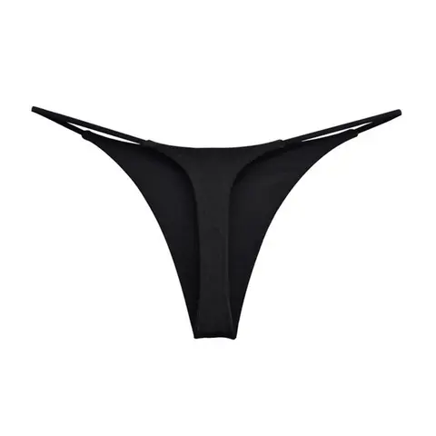 Womens Sexy Lingerie Low Rise Thongs Ultra-Thin Strap Sport Yoga T-Pant Bikini Breathable G-strings Seamless Underwear Knickers