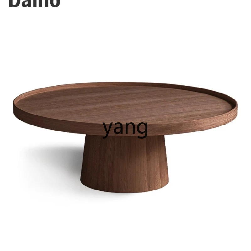 

LZR living room home simple modern Italian walnut low table