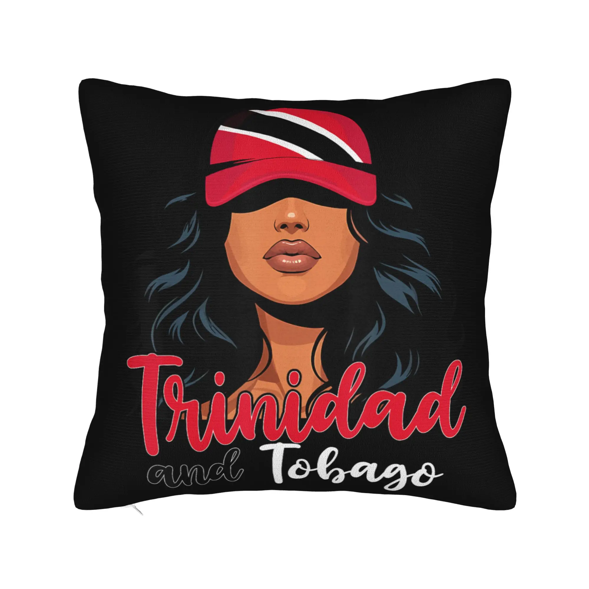 Trinidad and Tobago Flag Football Pillowcases Accessories Soft Cushion Cover Decoration  Pillow Case Cover Home Multiple Sizes