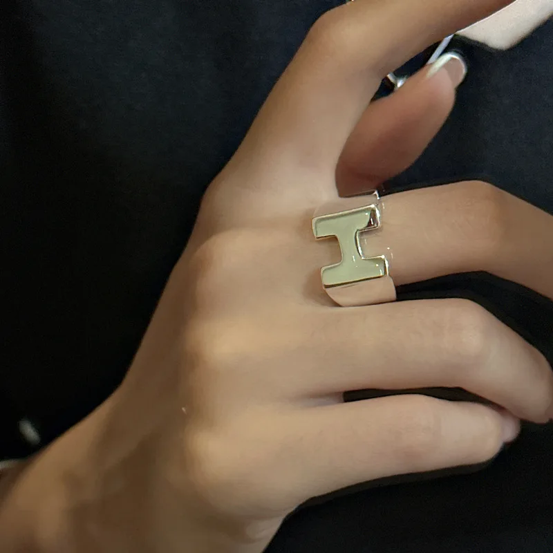 

Кольцо из стерлингового серебра 925 пробы INS, индивидуальное кольцо в корейском стиле, простое модное базовое кольцо, нишевый дизайн, чувствительность, свадебный подарок