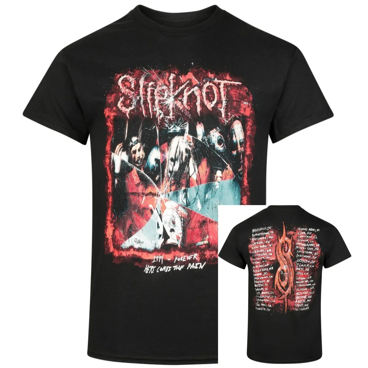Logo Slipknot T-Shirt Herren Damen Band Grafik T-Shirt Baumwolle Sommer Top – Detail 4