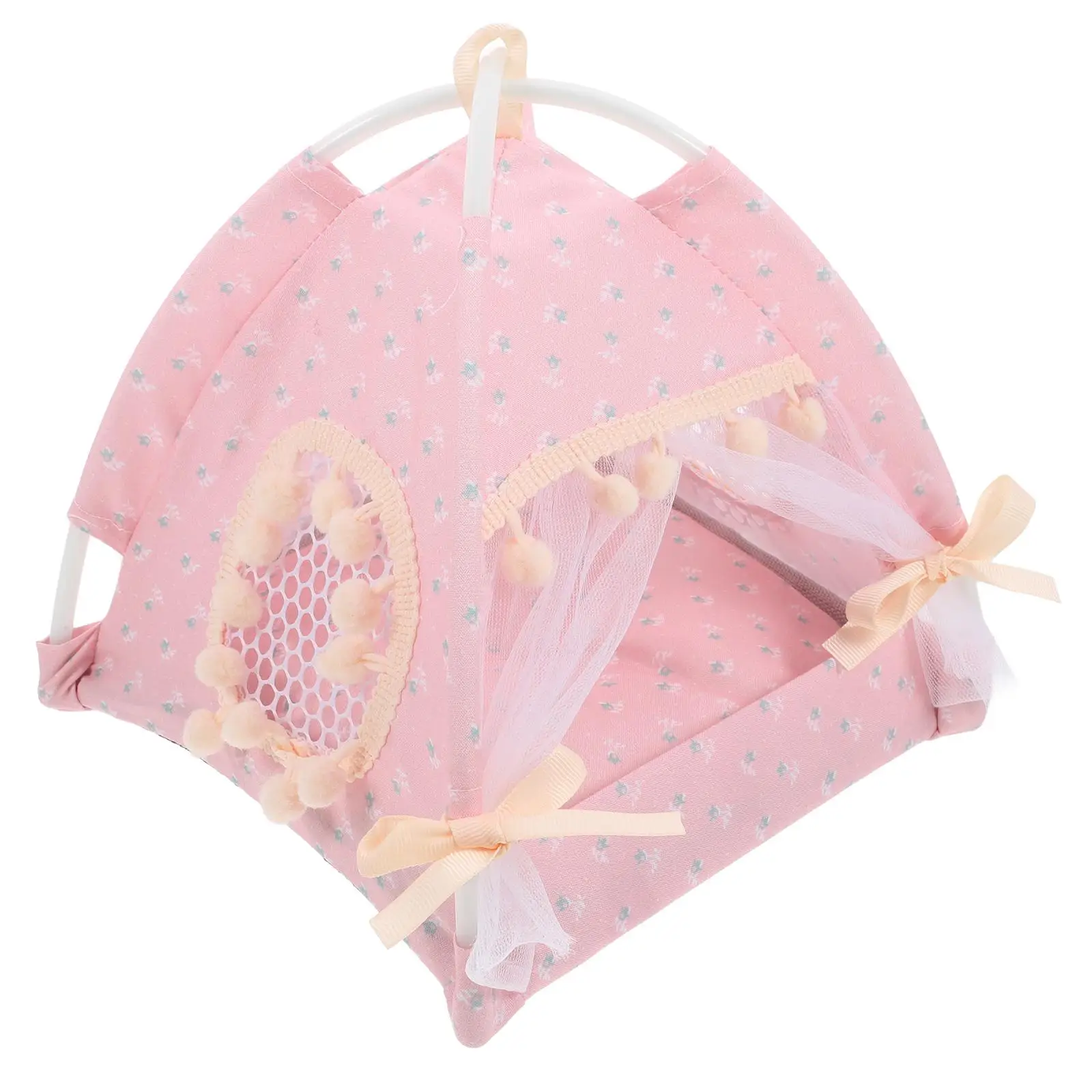 House Miniature Dollhouse DIY Kit Tent Assembled Scene Houses Minature Furniture