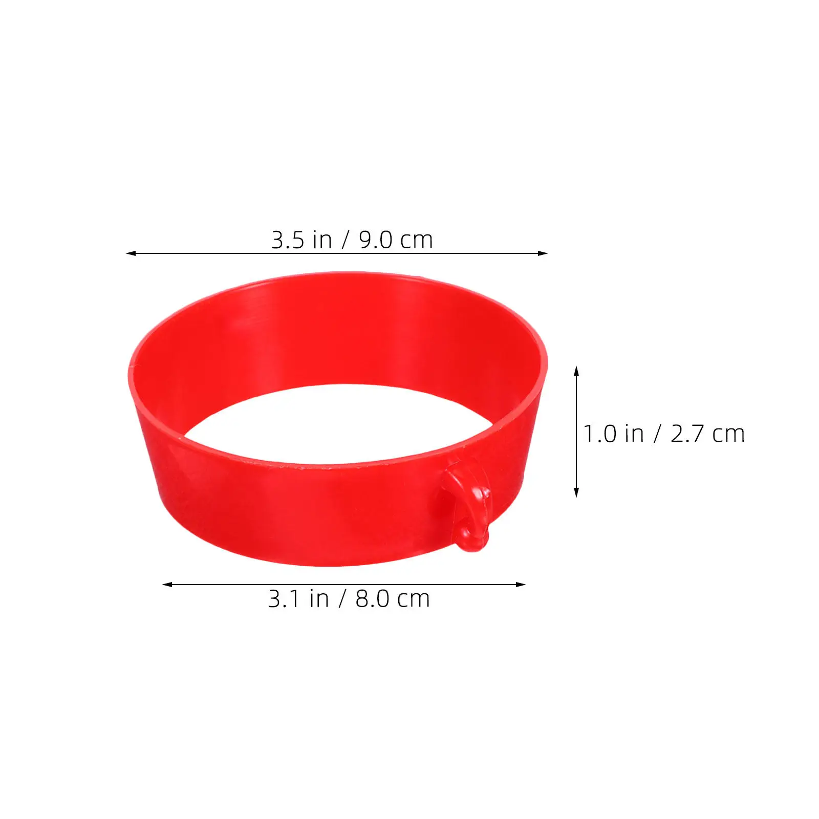 16Pcs Traffic Cone Chain Connector Plastic Link Rings for Construction Site Parking Barrier Chain Accessories Plastic Cones