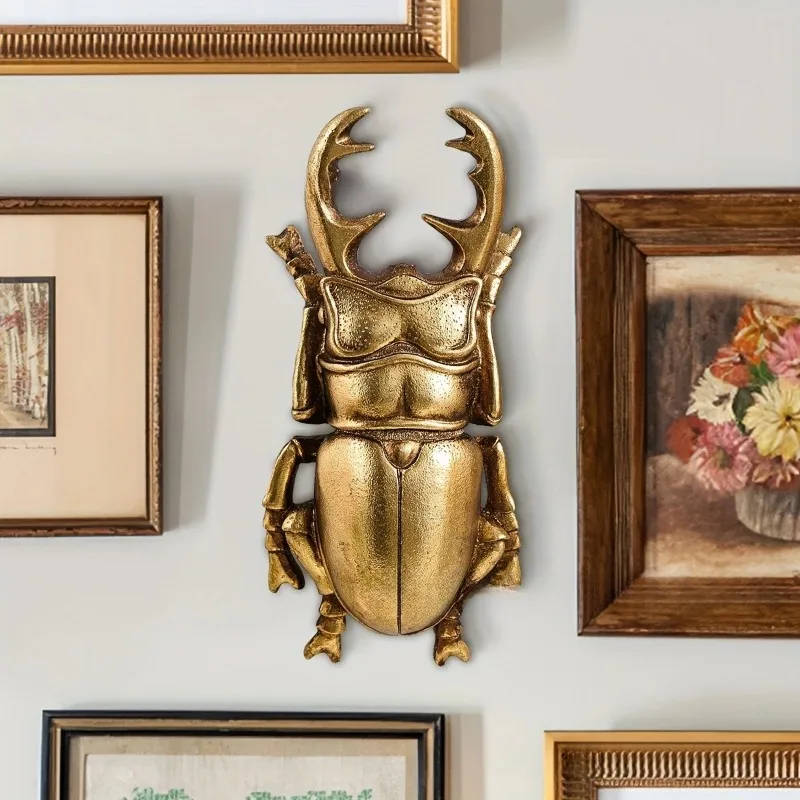 Creative Golden Ant Beetle Wall Decor Living Room Decoration Wall Background Display Insect Wall Decor Home Decoration