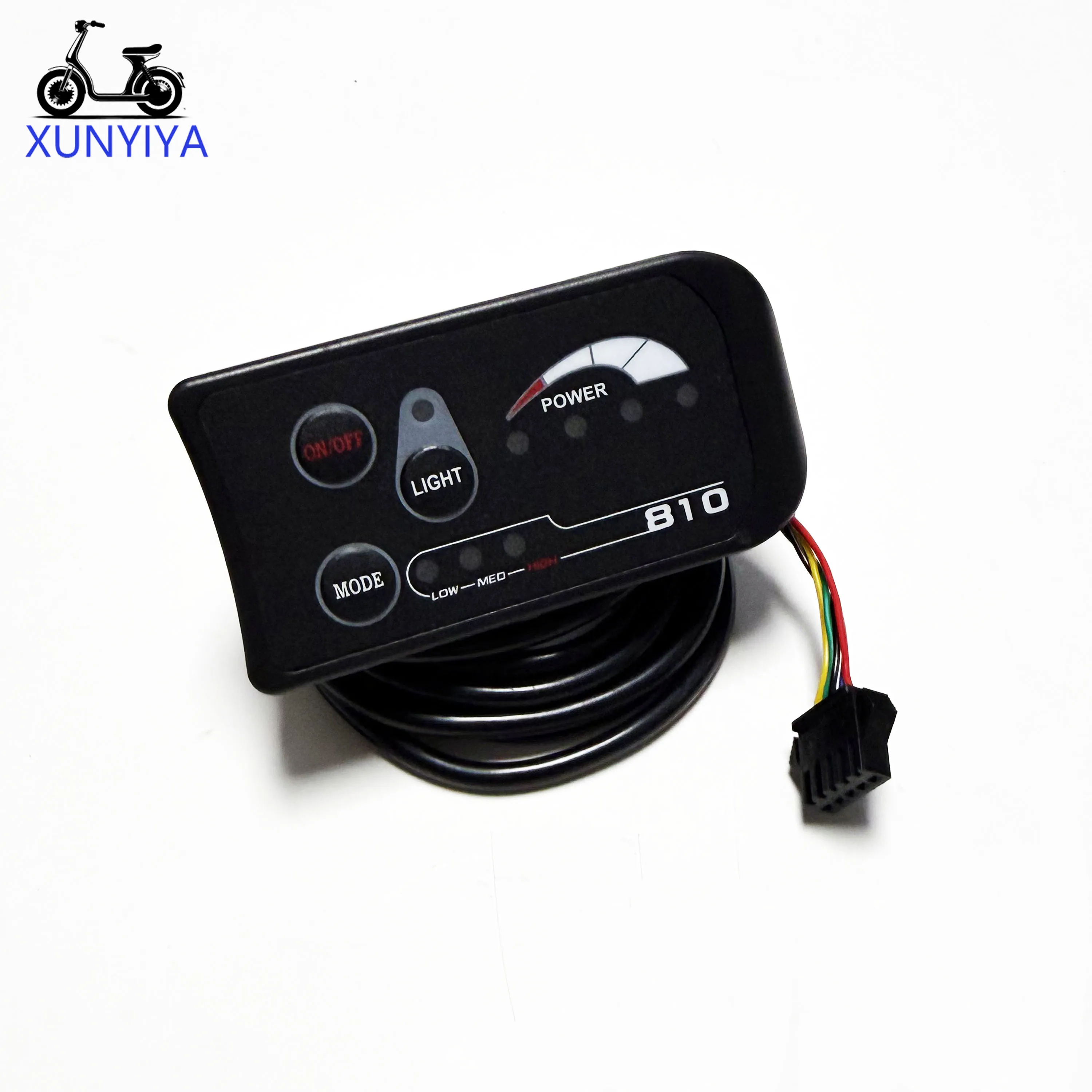 24V/36V/48V Electric Bicycle 810 LED Display Controller Instrument 5 Wire SM-Plug Cable Control Panel E-Bike Cycling Accessories
