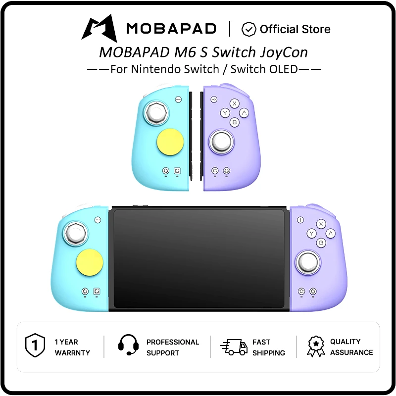 Mobapad M6 S Controller Joypad für Nintendo Switch/Switch OLED Hall-Joystick Bluetooth Gamepad Zubehör