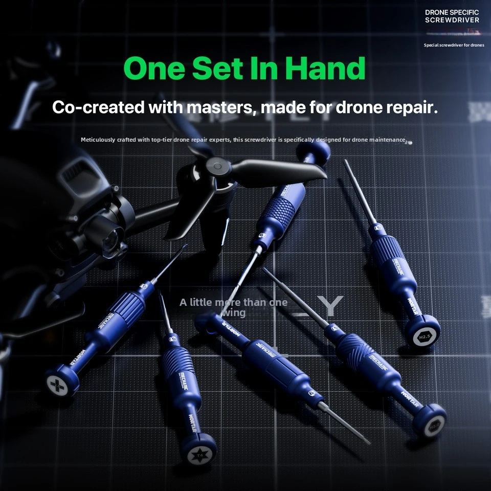 Repair Screwdriver S2 Alloy Strong Magnetic Bit Tool Screw Removal Maintenance for RC Quadcopter
