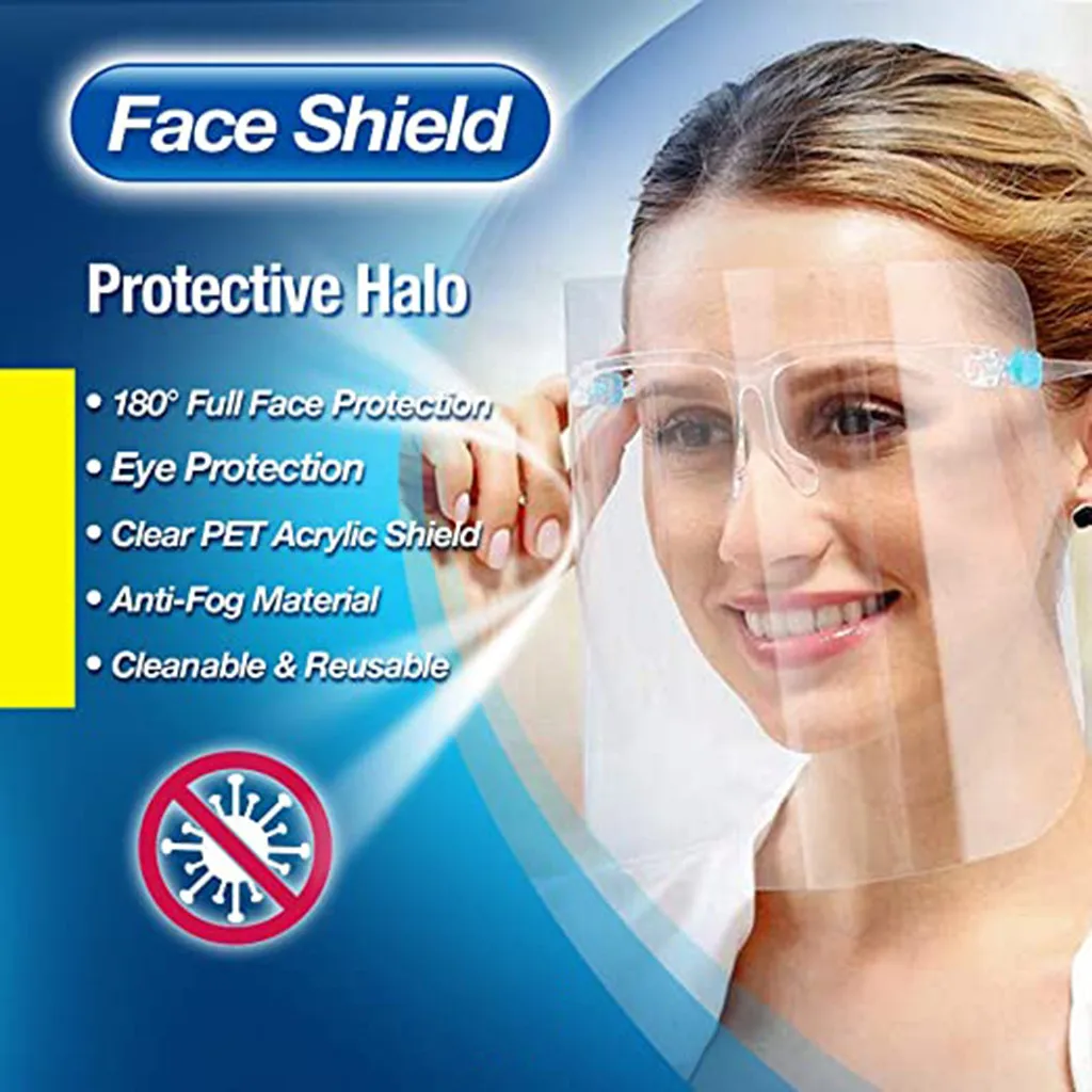 Splash Protection Face 10pcs Shield Clear Full Cover Safety Visor Glasses And Face Mask Reusable Protective Cover Work 2026 T1
