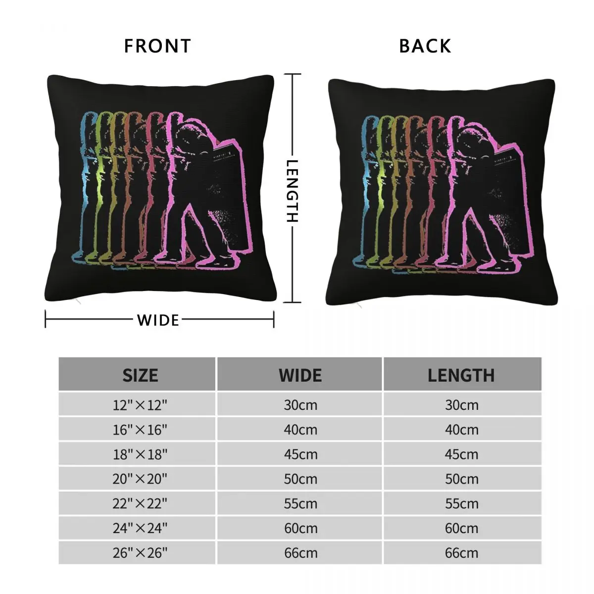 T. Rex Electric Warrior Square Pillowcase Polyester Linen Velvet Creative Zip Decorative Pillow Case Sofa Cushion Cover
