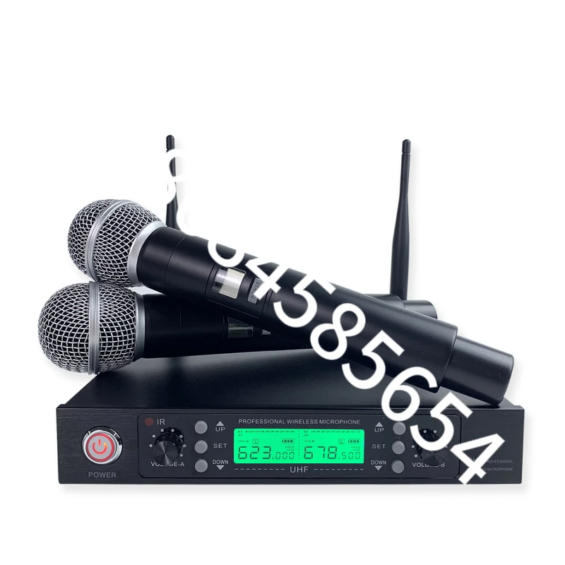 

GAW-U2288 UHF One On Two Professional Household Singing Handheld Conference Performance Microphone