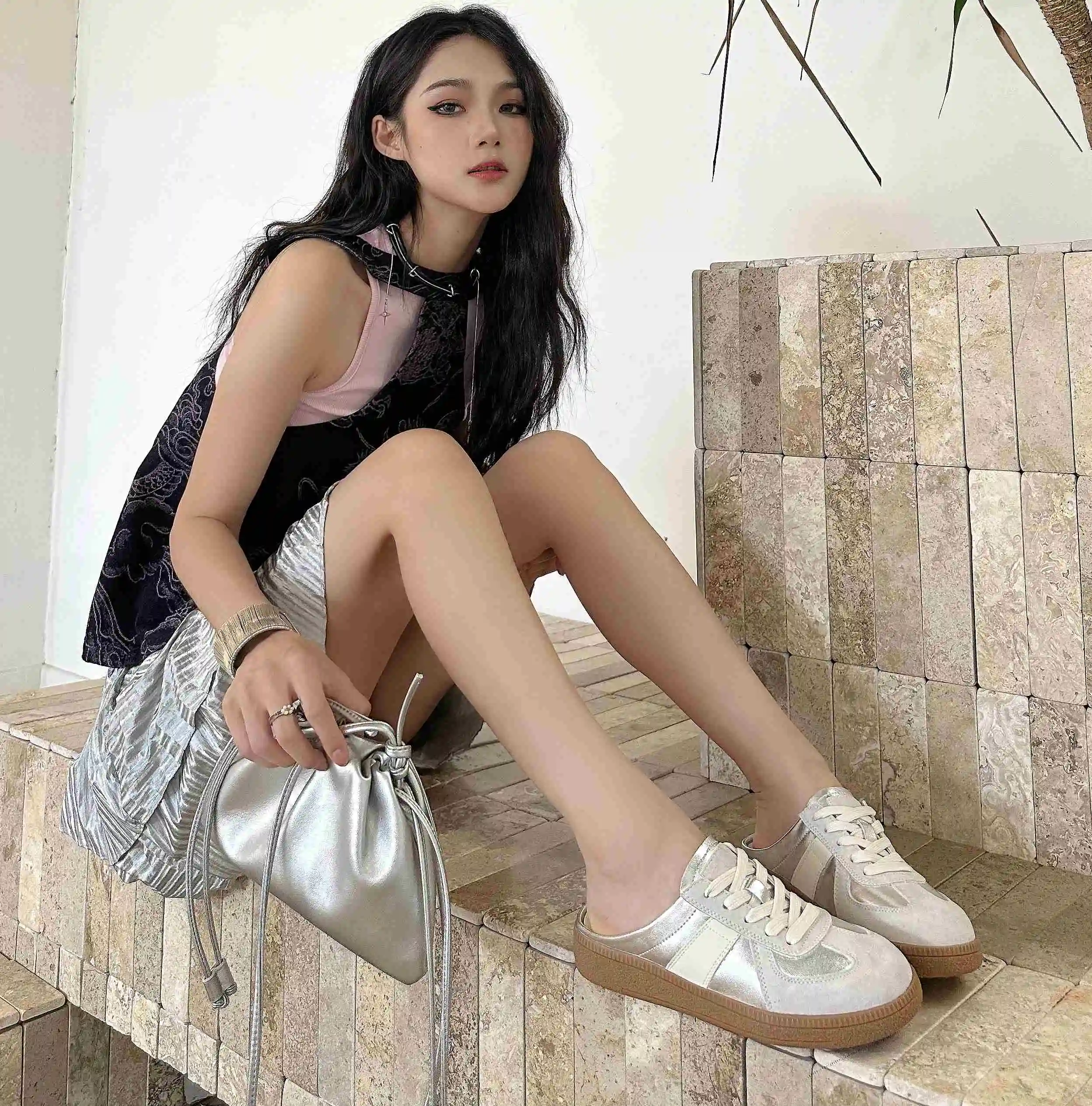 

Women's Slip-On Mule Sneaker Fashion Comfortable Backless Casual Plantar Fasciitis Relief Shoes