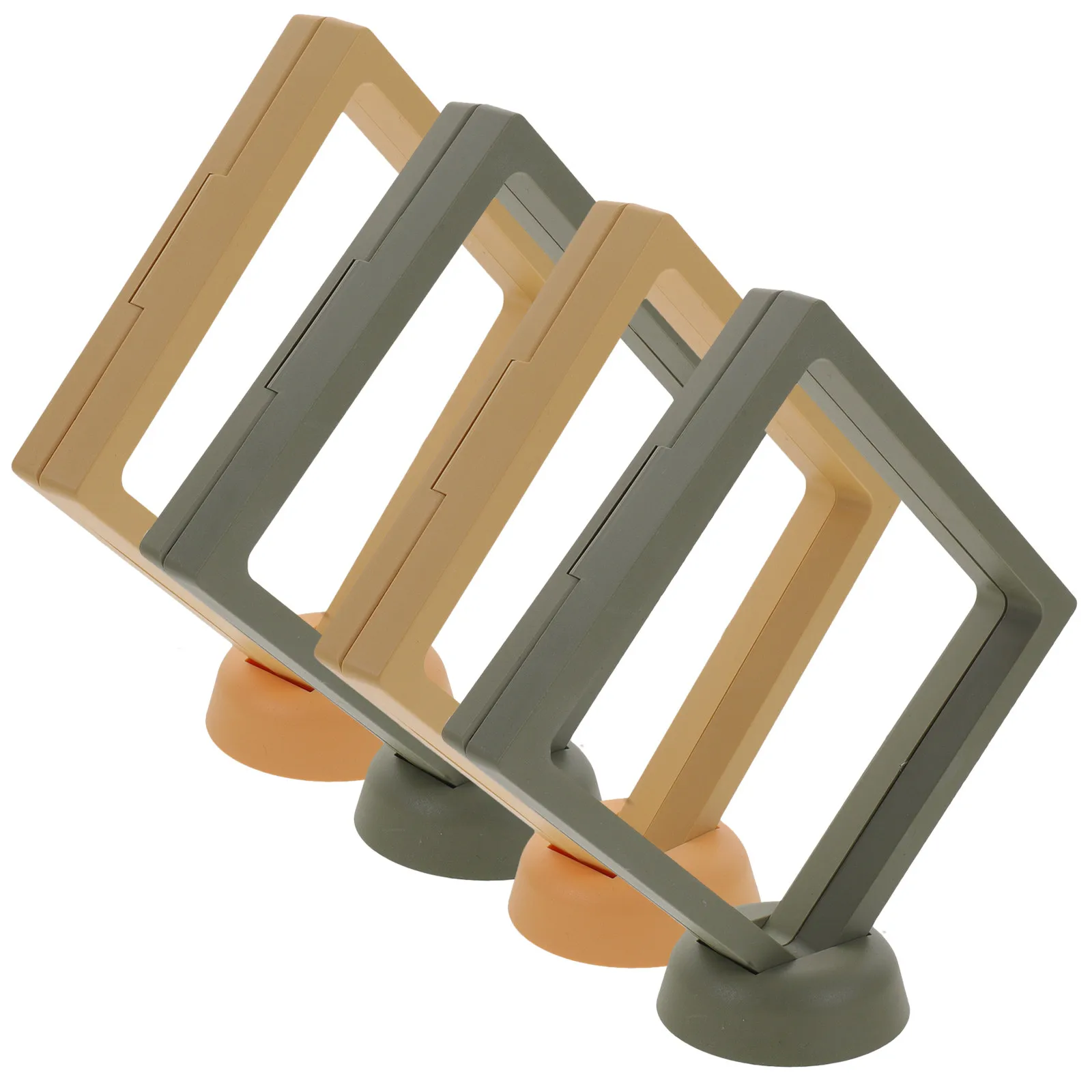 

Набор из 4-х 3D-подставок для украшений: прозрачные акриловые настольные органайзеры для колец, ожерелий, серег – стильный и компактный держатель для экономии места