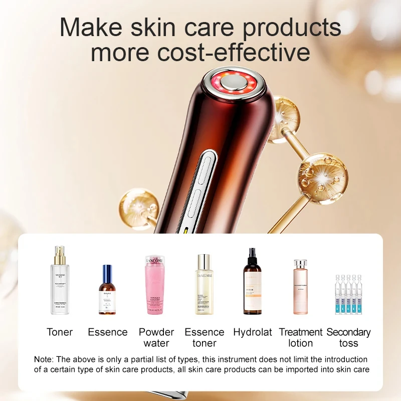 Machine de raffermissement de la peau RF-appareil Anti-âge 3 en 1 avec microcourant et thérapie par la lumière rouge pour les rides, le lifting du visage et la peau Re