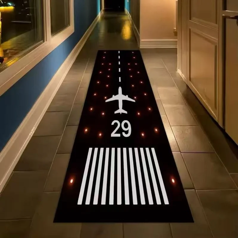 VIKAMA City Road Track Runner Rug Kids Car Game Theme Non Slip Washable Long Kitchen Carpet Boys Bedroom Play Area Floor Mat