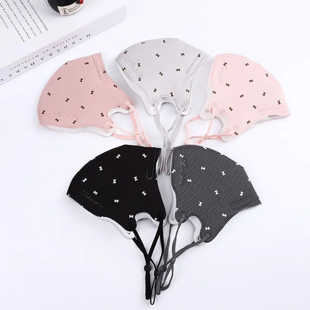 Antipolvere Cute Mouth Muffle Men Anti-fog Winter Cloth Mask Bow Face Mask bocca Mask Face Cover