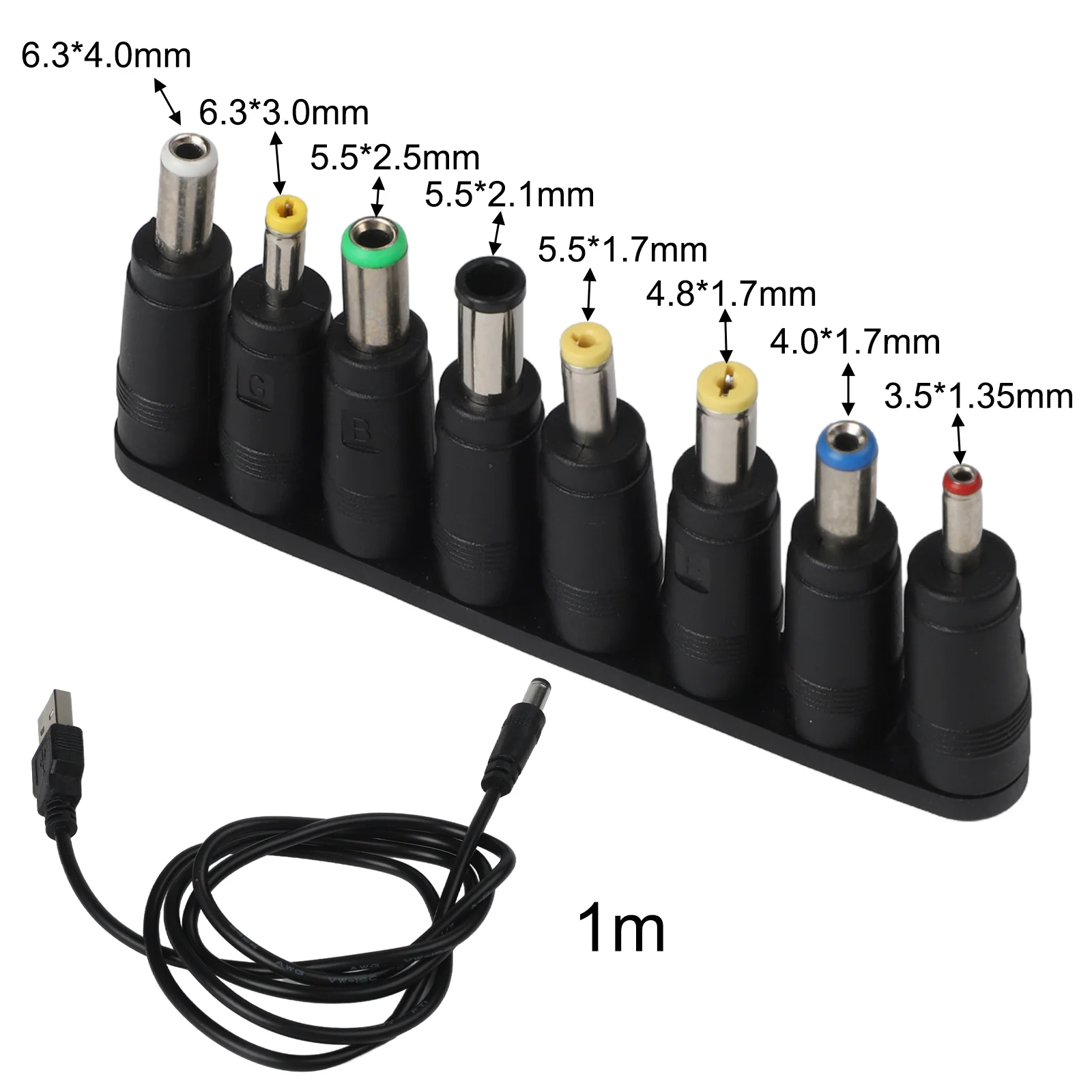 

Набор кабелей питания USB-DC из двух адаптеров с девятью передачами и практичной длиной 3 3 фута для нескольких применений